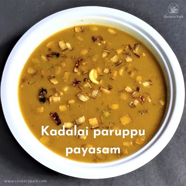 Kadalai paruppu payasam recipe