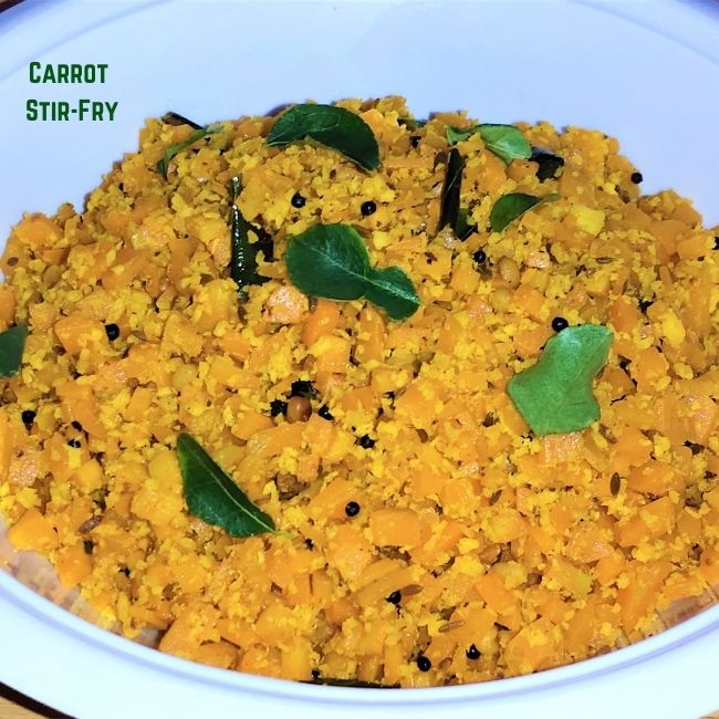 carrot poriyal recipe