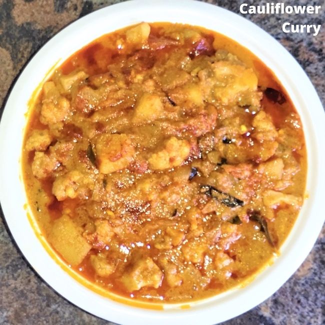 cauliflower curry recipe