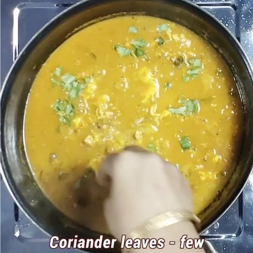 Poached egg curry recipe