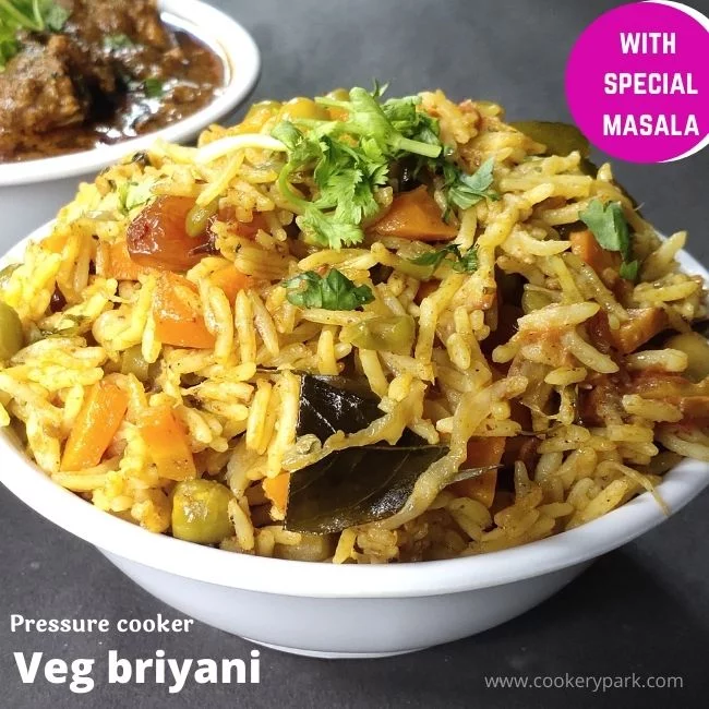 Vegetable Biryani in Pressure Cooker Veg Biryani recipe Cookery Park