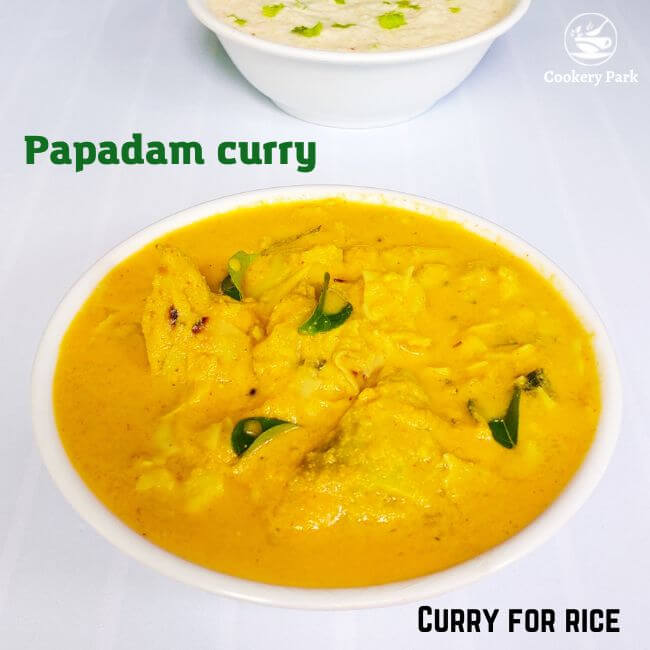 Pappadam curry recipe