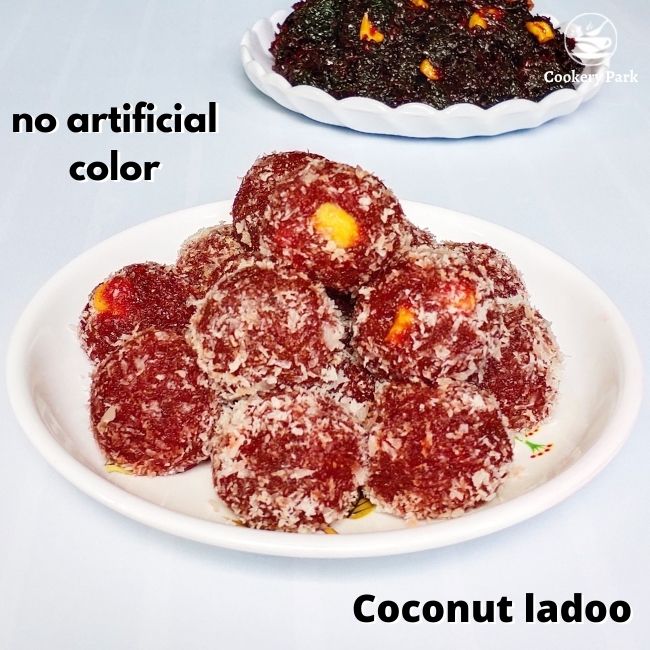 coconut beetroot laddu recipe
