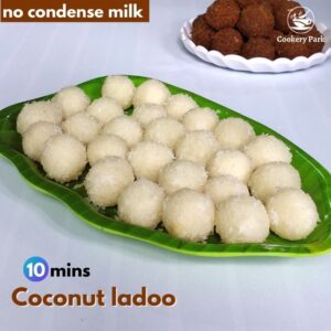 Read more about the article Coconut laddu without condensed milk | Nariyal ladoo | Coconut balls