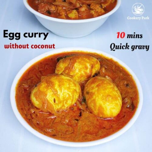 Creamy Egg curry without coconut Egg gravy Cookery Park