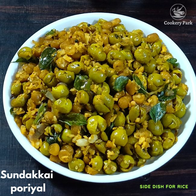 Sundakkai Poriyal recipe Turkey berry stir fry Pachai sundakkai poriyal