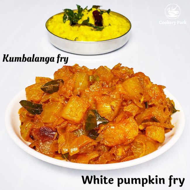 Venpoosani masala White Pumpkin Masala recipe Ash gourd stir fry