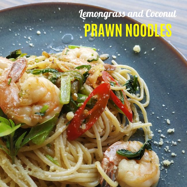 Lemongrass Coconut Prawn Noodles Recipe